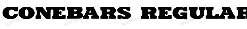 CONEBARS Regular字体转换